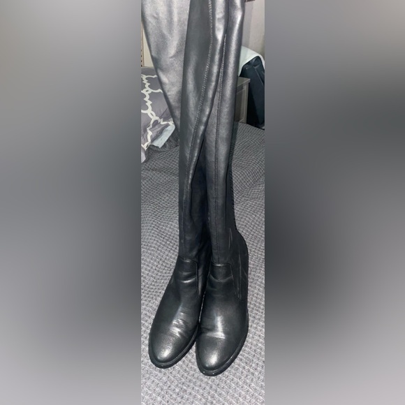 Steve Madden Over The Knee black stretch ladies boots, Size 10 - Picture 4 of 6